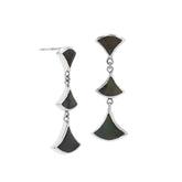 AE-6269-SHB Sterling Silver Earring With Black Shell Jewelry Bali Designs Inc
